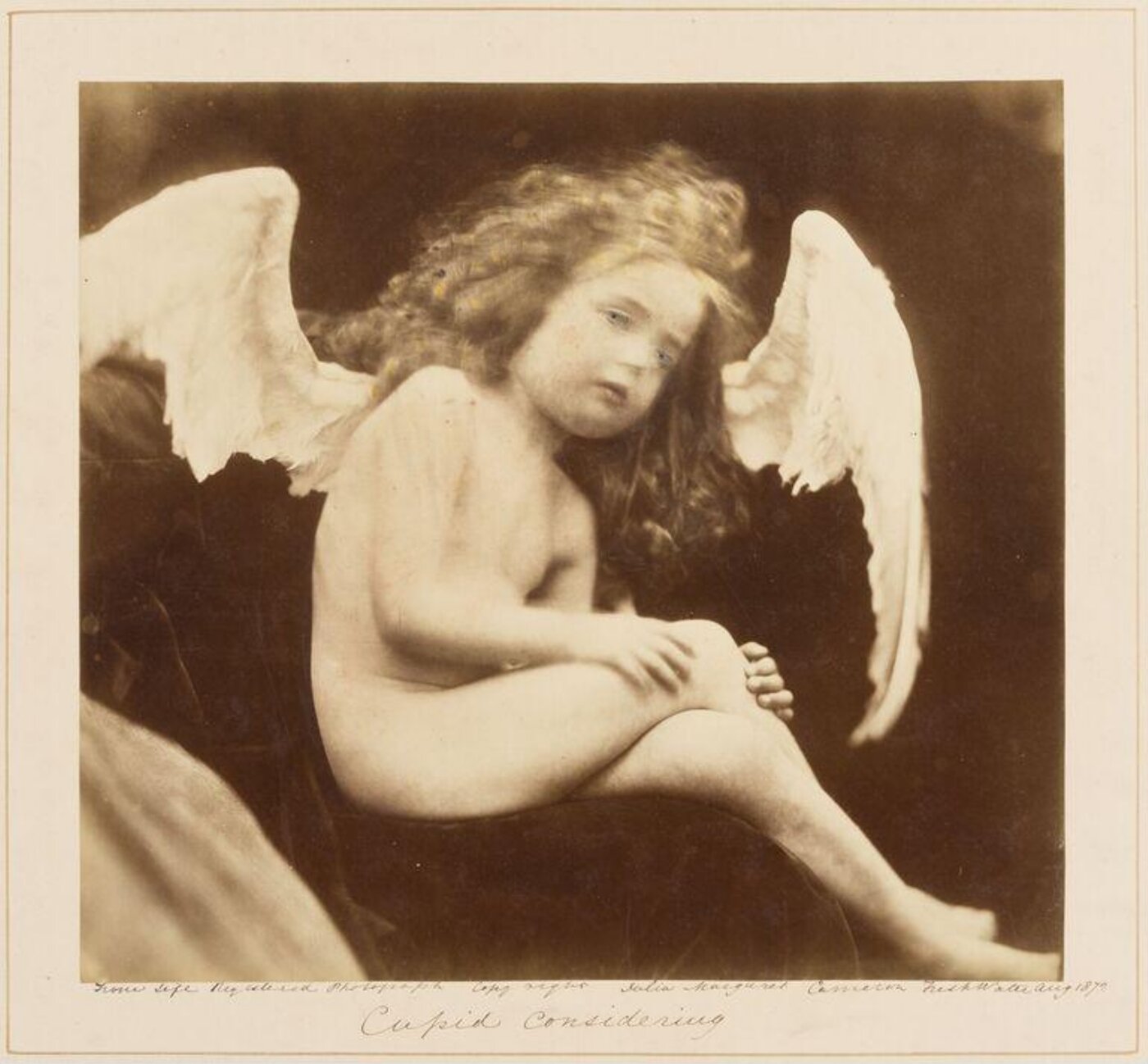 Cameron, Julia Margaret, Cupid Considering