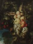 Garland of Fruit Surrounding a Cartouche Opening onto a Landscape thumbnail 2