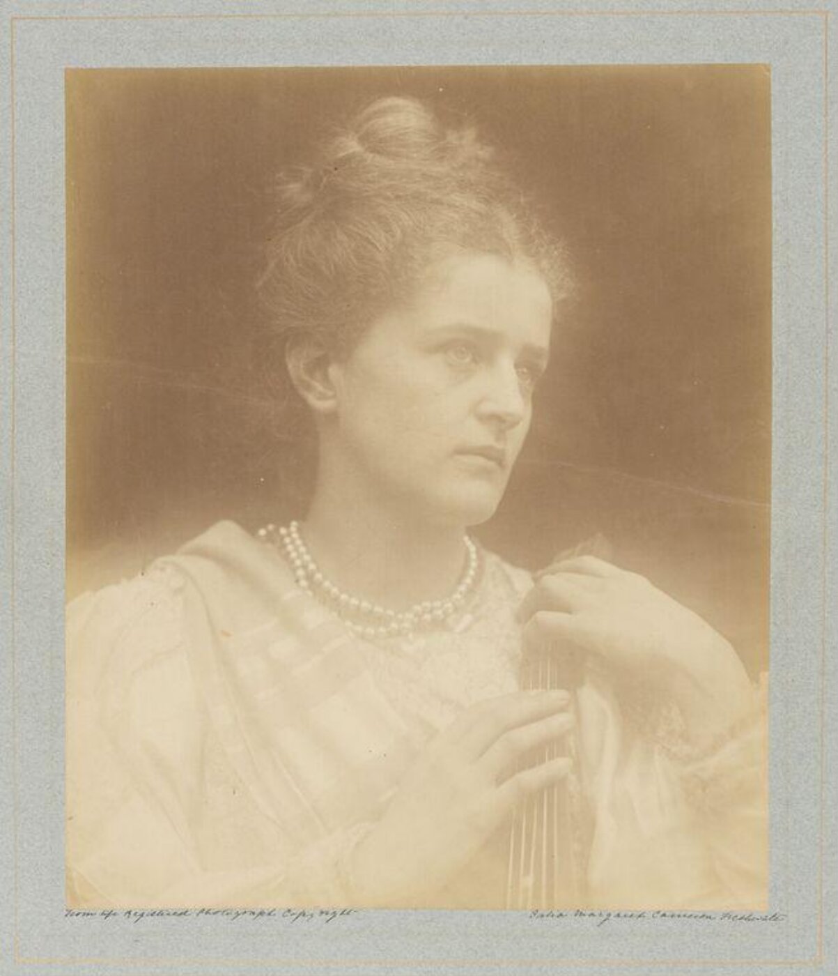 Cameron, Julia Margaret, 'And Enid Sang'