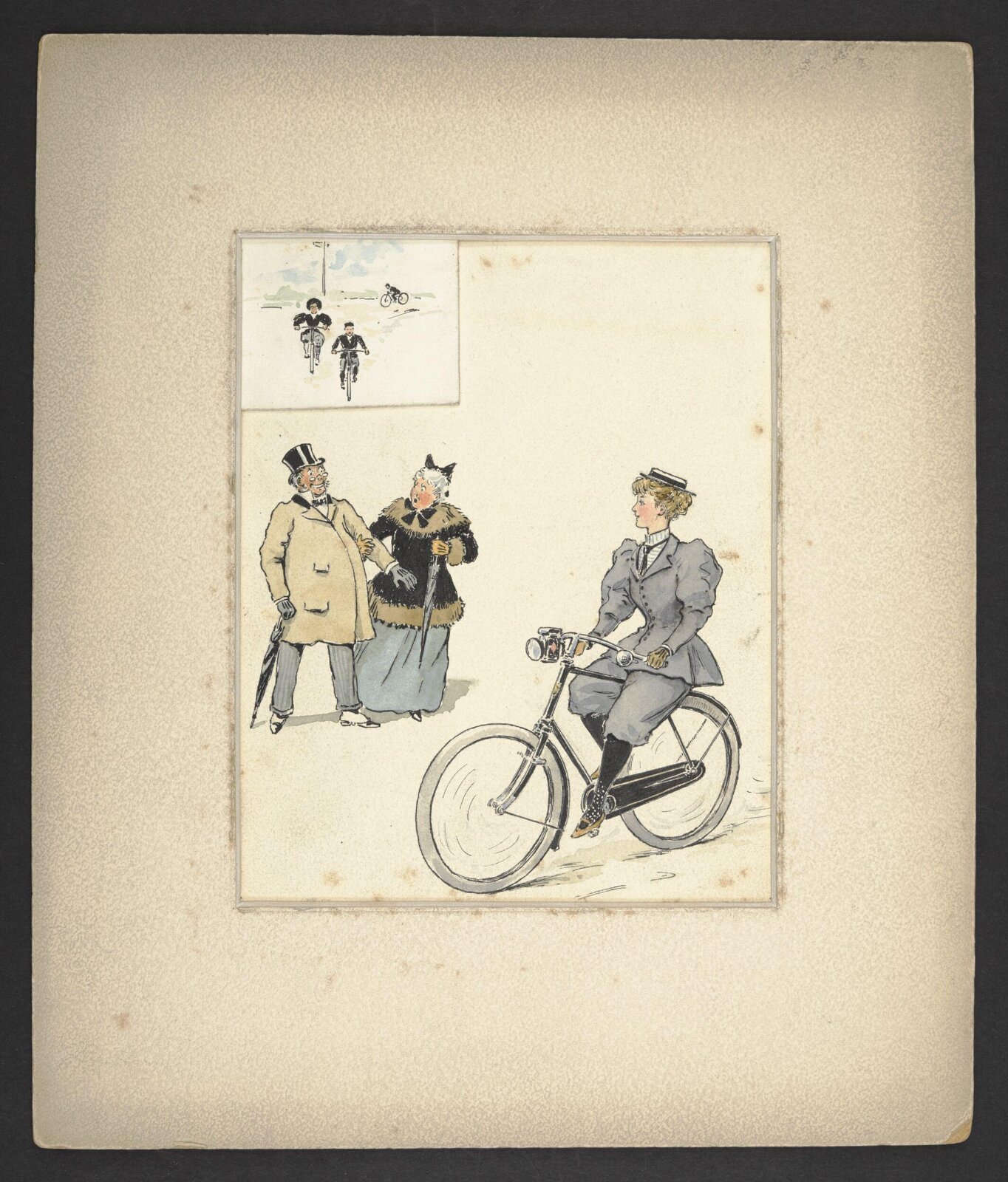 Cyclists, ca. 1890