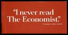 "I never read The Economist." Management trainee. Aged 42 thumbnail 1