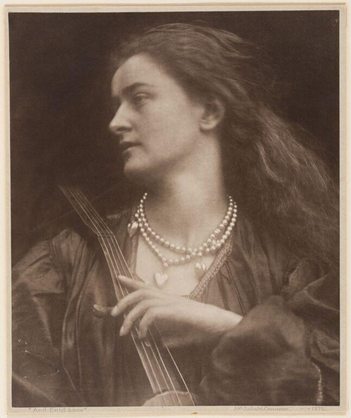 Cameron, Julia Margaret, 'And Enid Sang'