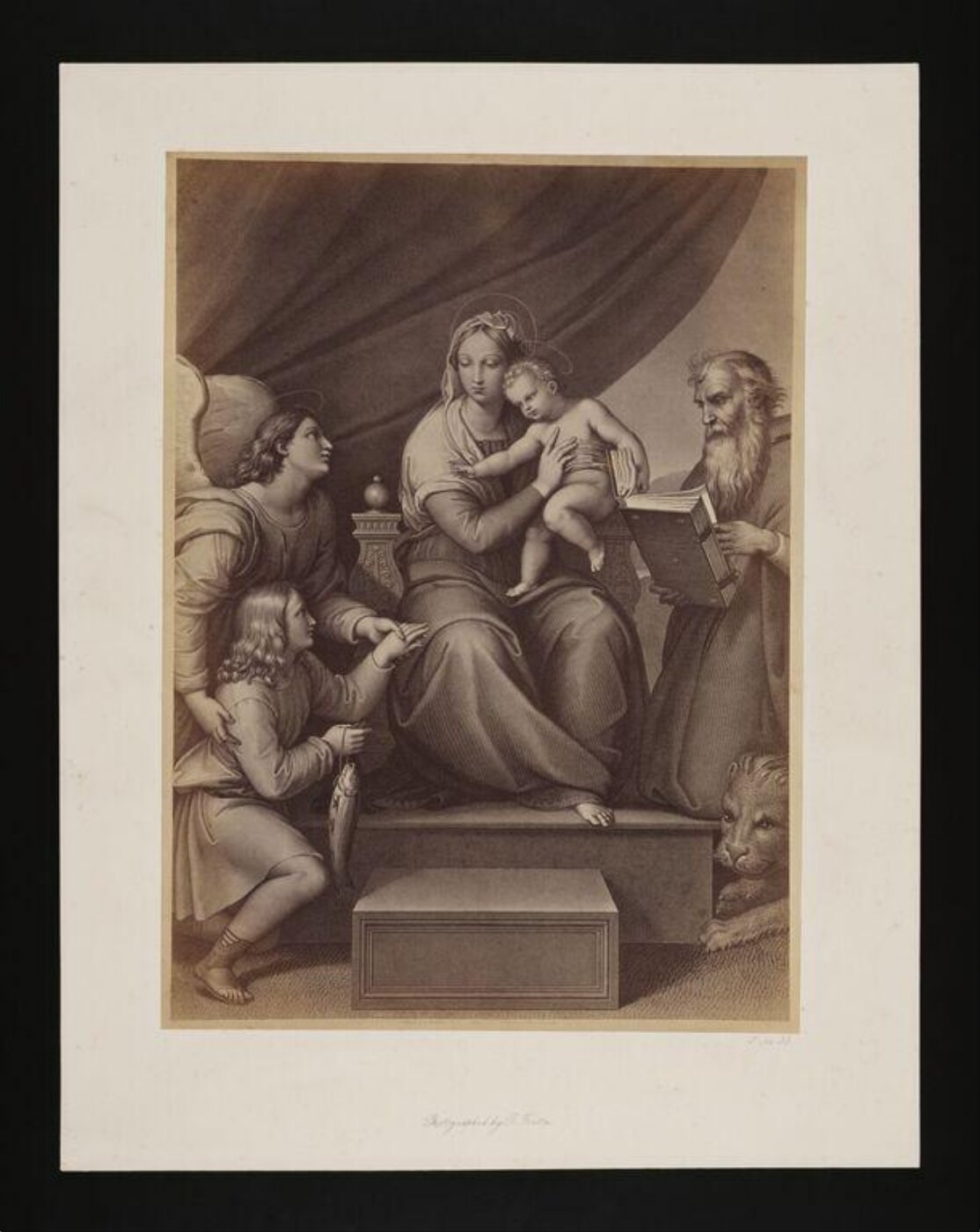 Fenton, Roger, Engraving of Madonna with the Fish
