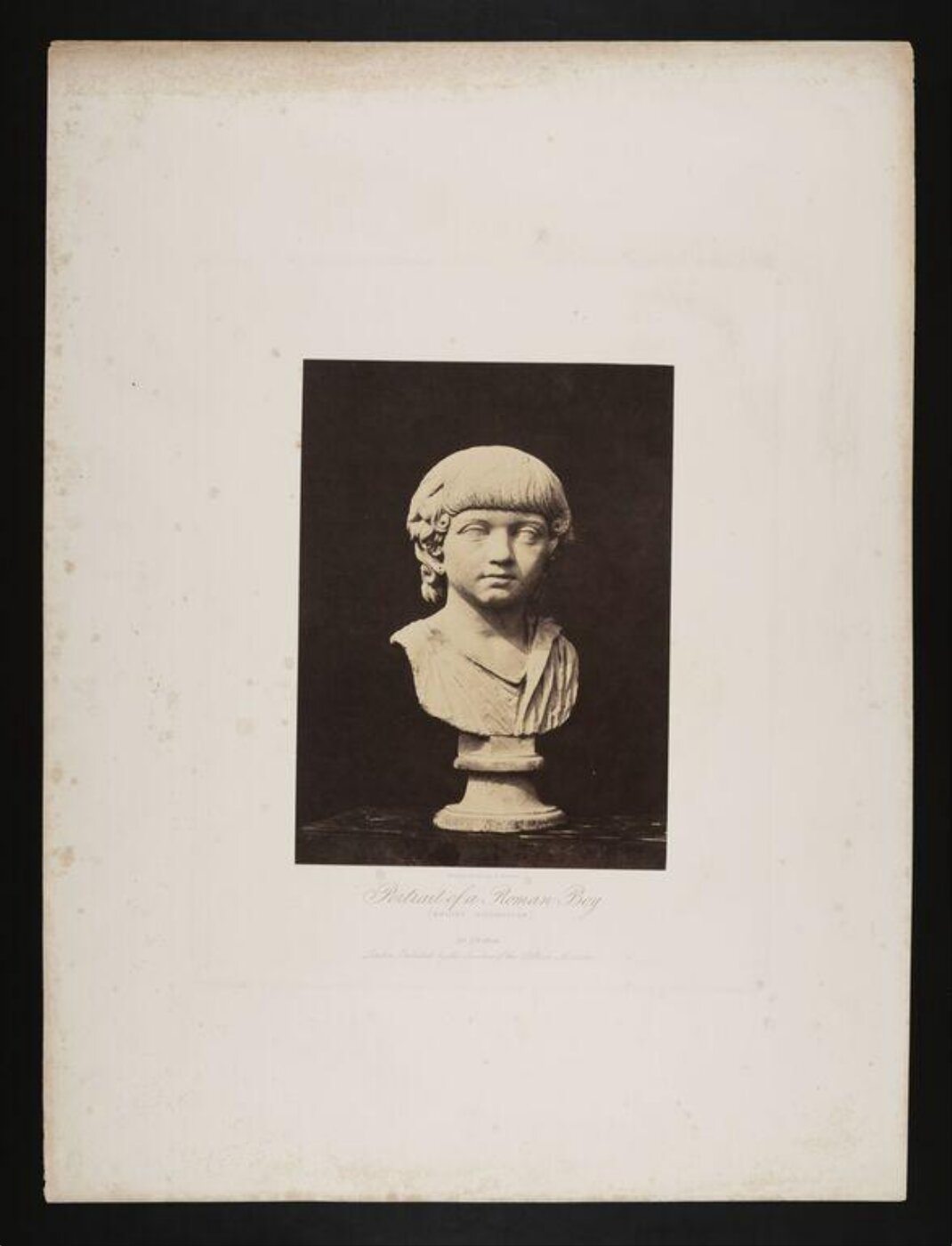 Fenton, Roger, Portrait of a Roman Boy