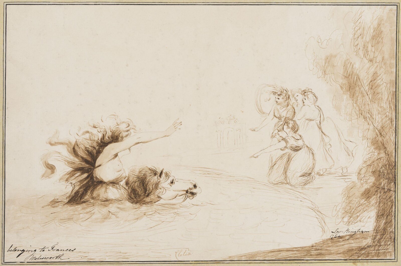 Drawing, Lavinia Spencer, 1780