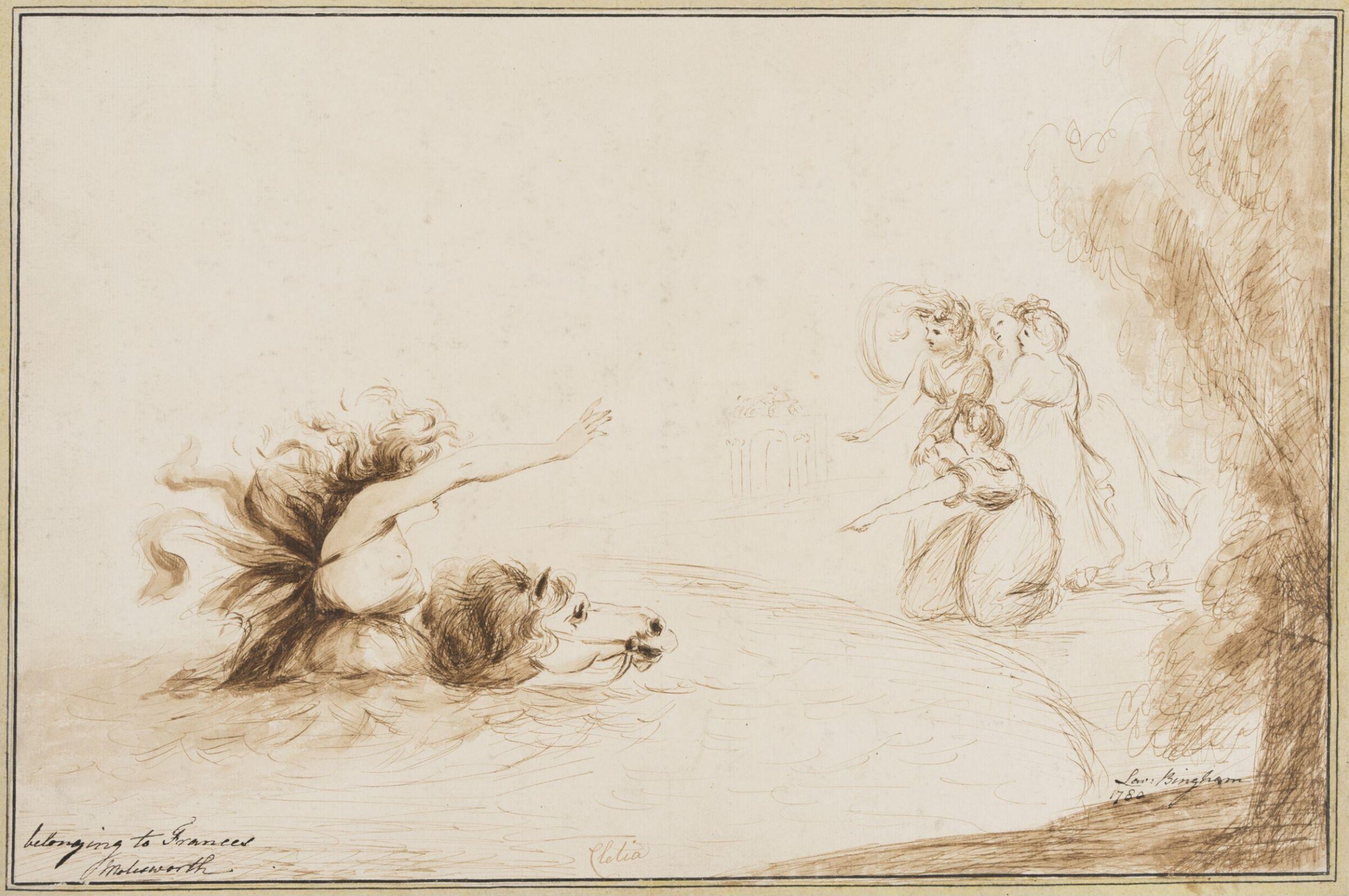 Drawing, Lavinia Spencer, 1780
