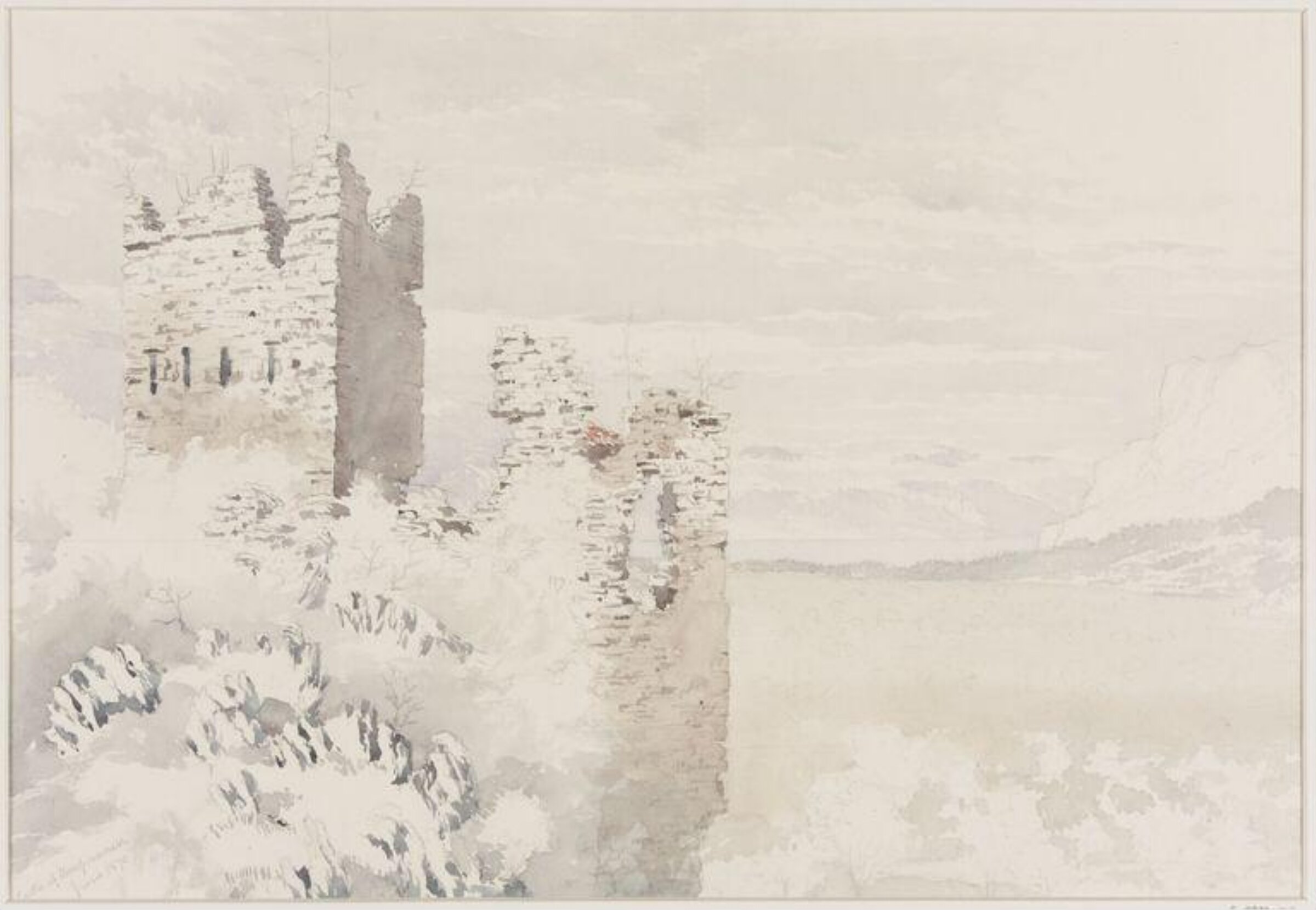 Castle of Unspunnen, Switzerland, Thomas Brittain Vacher, 1870