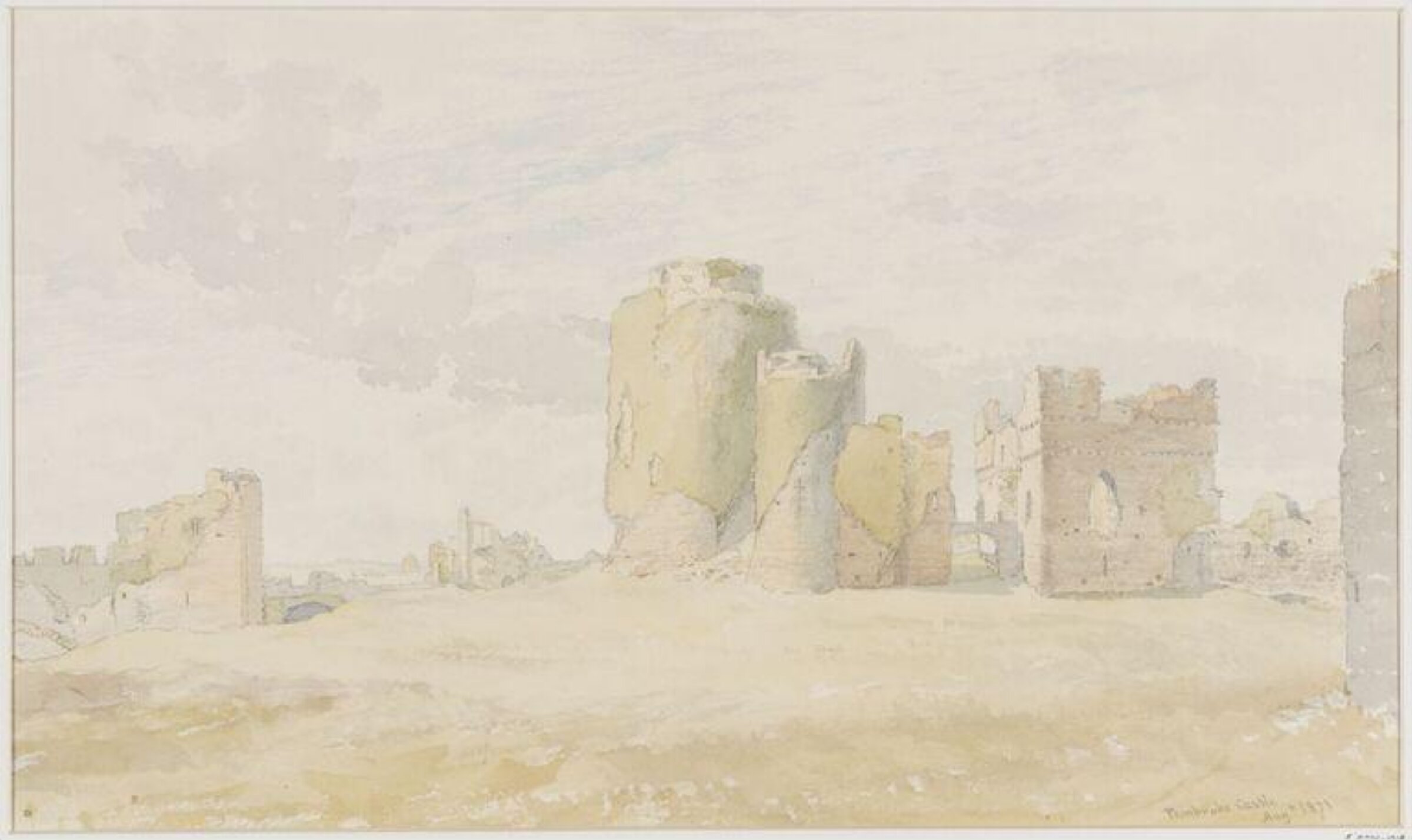 Pembroke Castle, Thomas Brittain Vacher, 1871