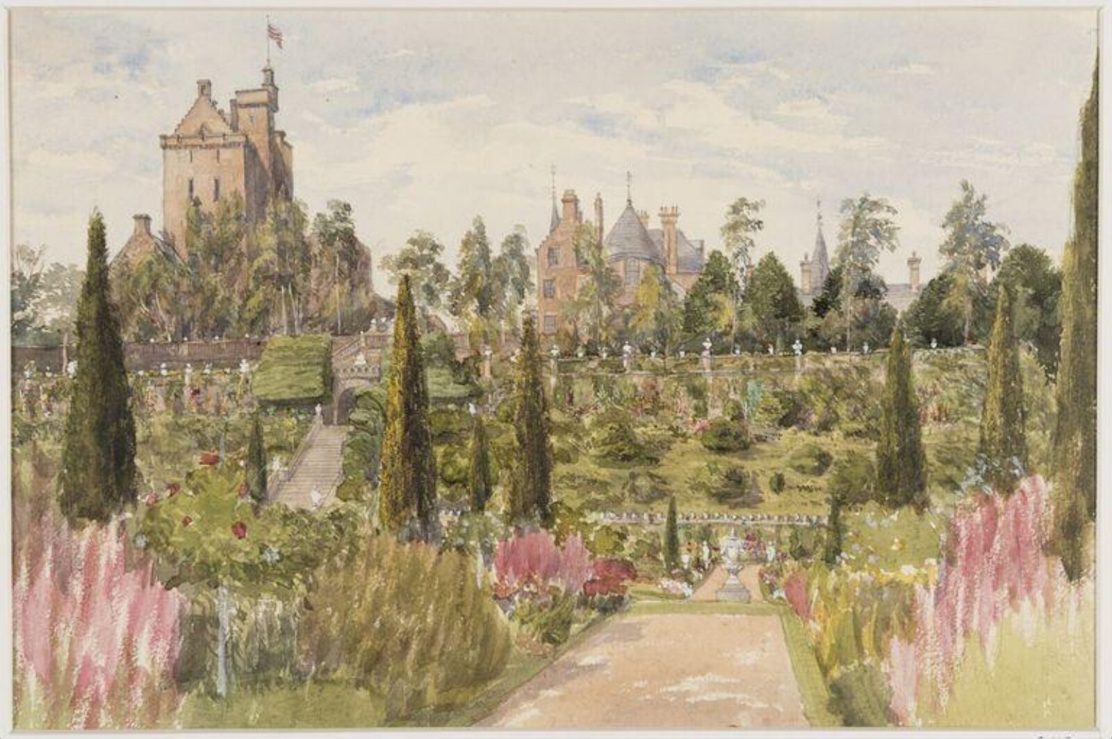 Drummond Castle, Perthshire, Thomas Brittain Vacher, September 1859