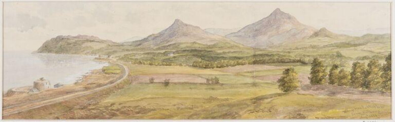 Bray Head, Wicklow, from Killiney, Thomas Brittain Vacher, August 1861