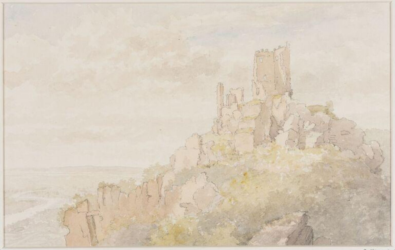 The Drachenfals, Rhine, Thomas Brittain Vacher, 1874