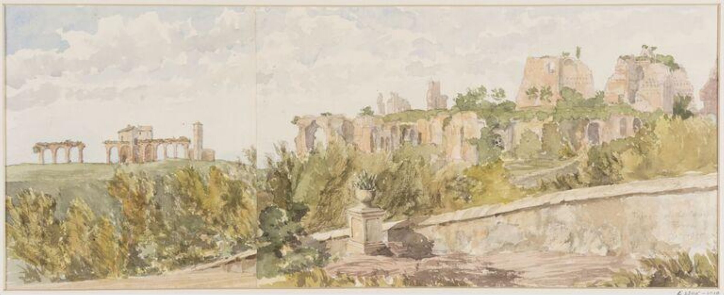 Palace of the Ceasars, Rome, Thomas Brittain Vacher, октябрь 1857
