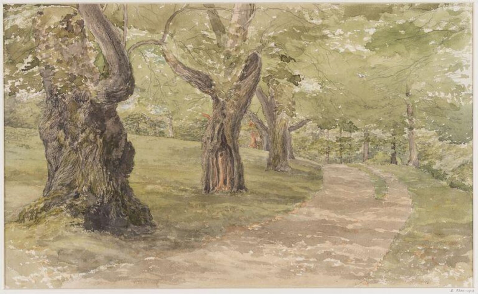 Study of Trees, Thomas Brittain Vacher, 19th century