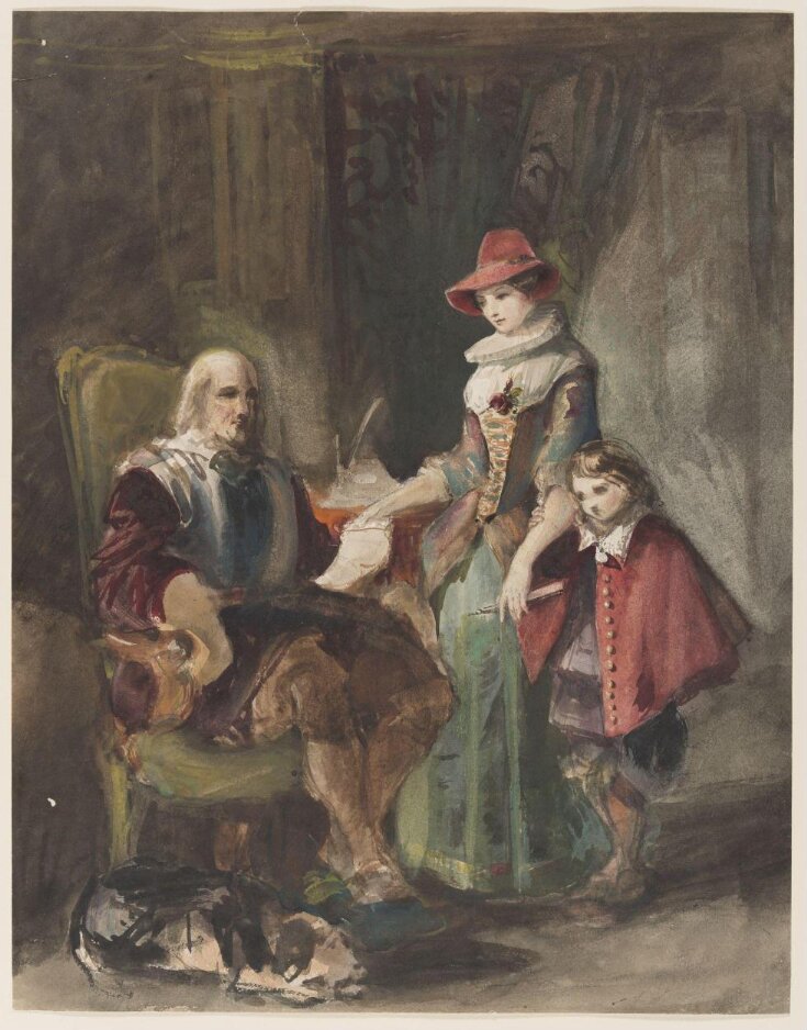 Three figures in 17th century costume | Louisa Anne, Marchioness of ...