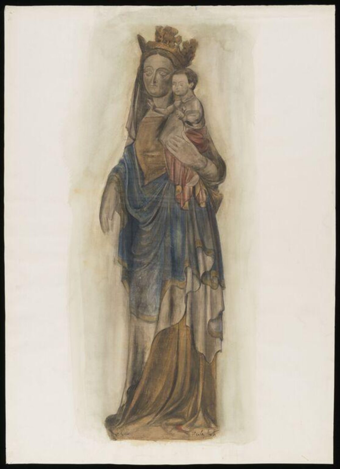 Watercolour drawing, Stanley North, c.1910