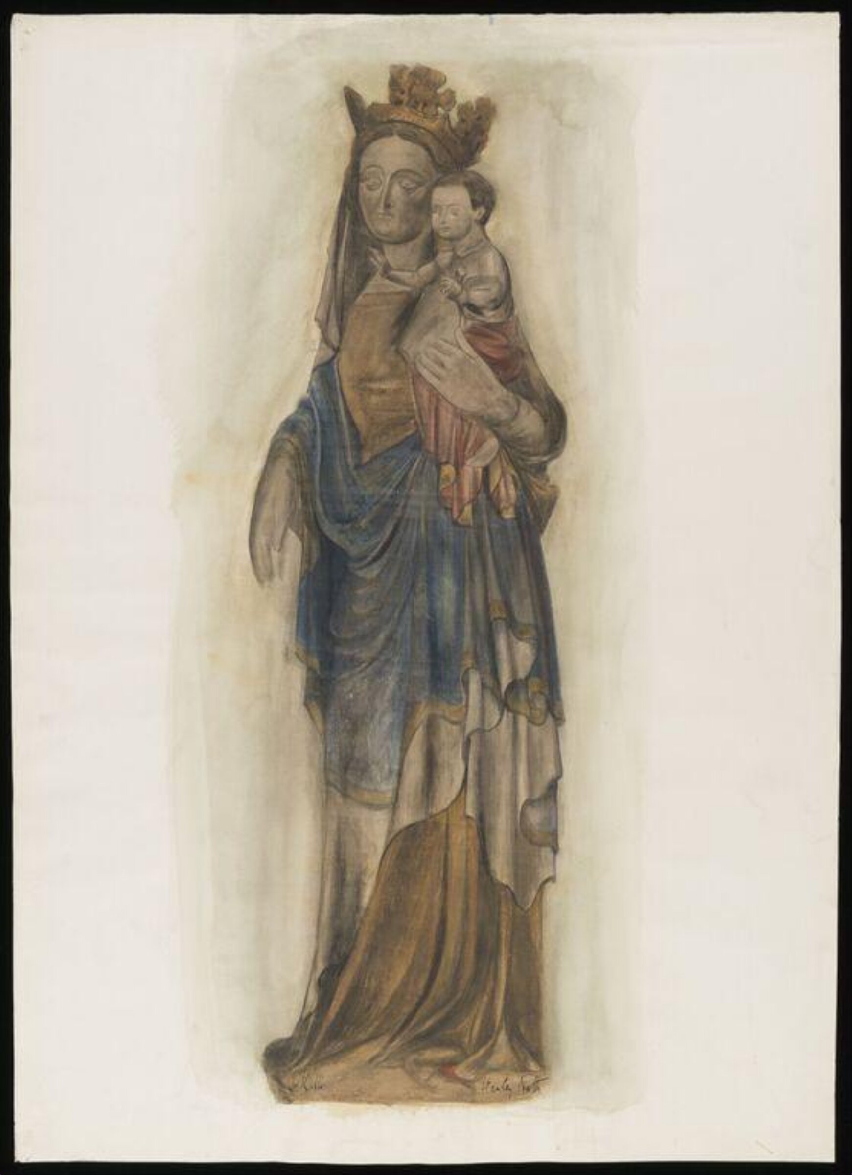 Watercolour drawing, Stanley North, c.1910