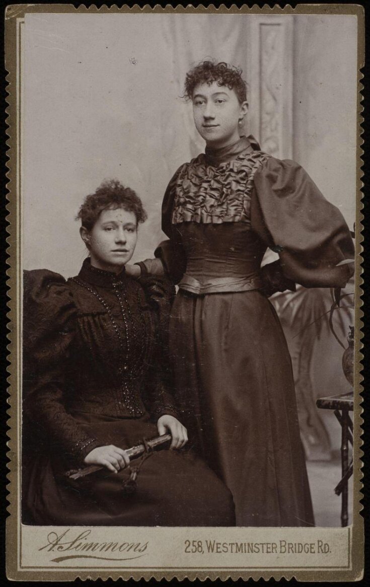A portrait of two women image