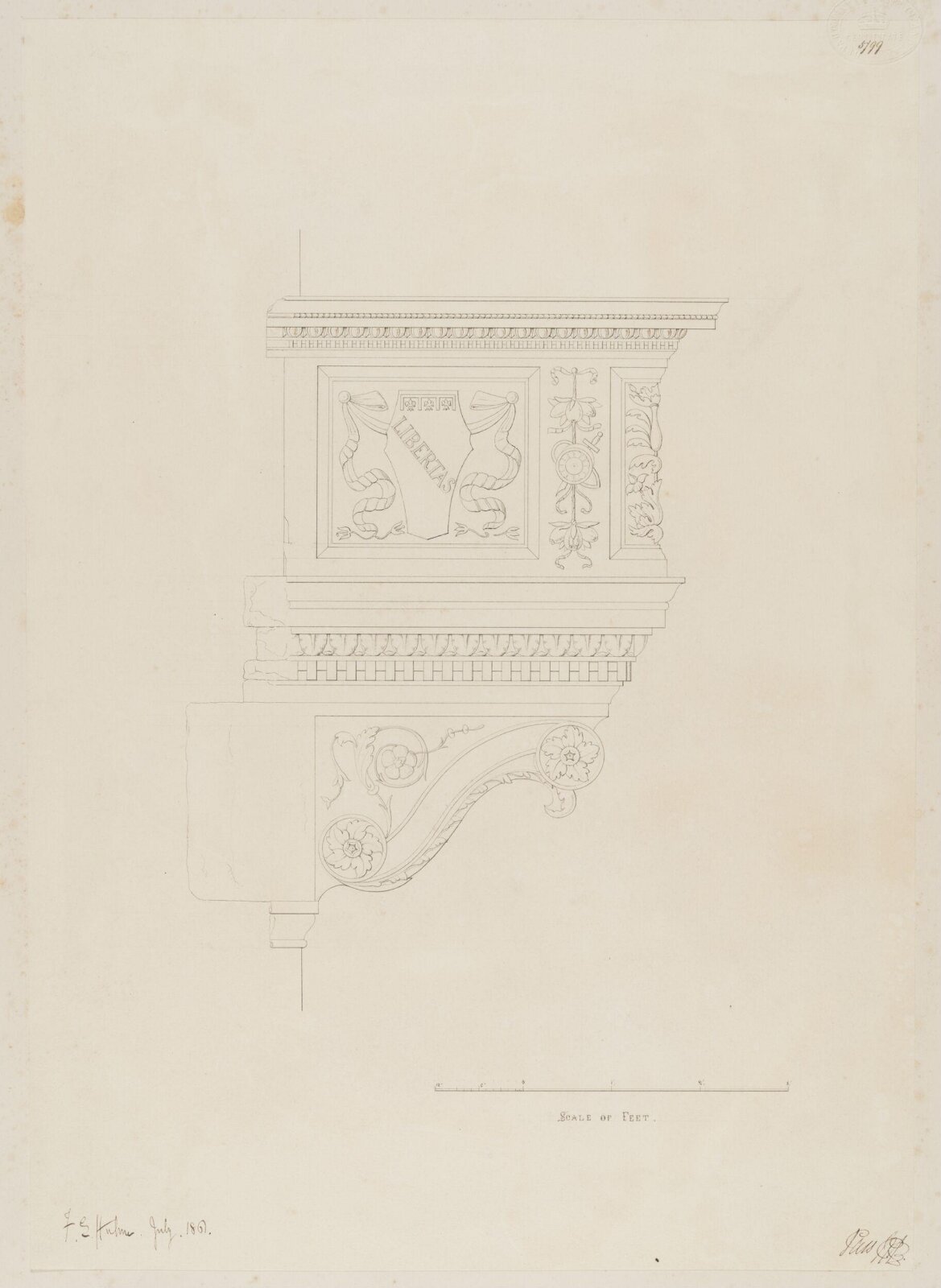 Drawing, Frederick Edward Hulme, June 1861