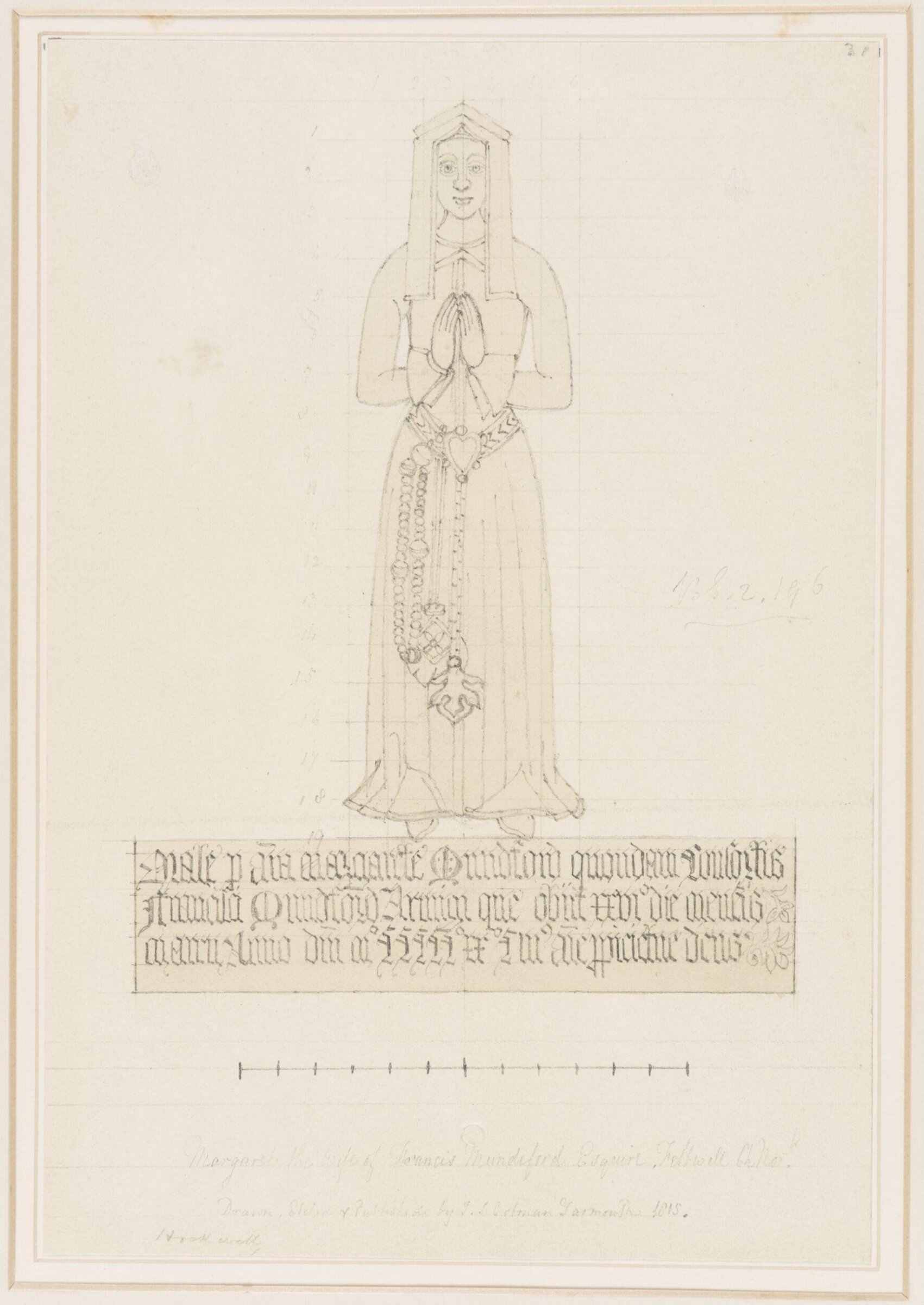 Sepulchral Brasses in Norfolk and Suffolk, John Sell Cotman, ca. 1830s