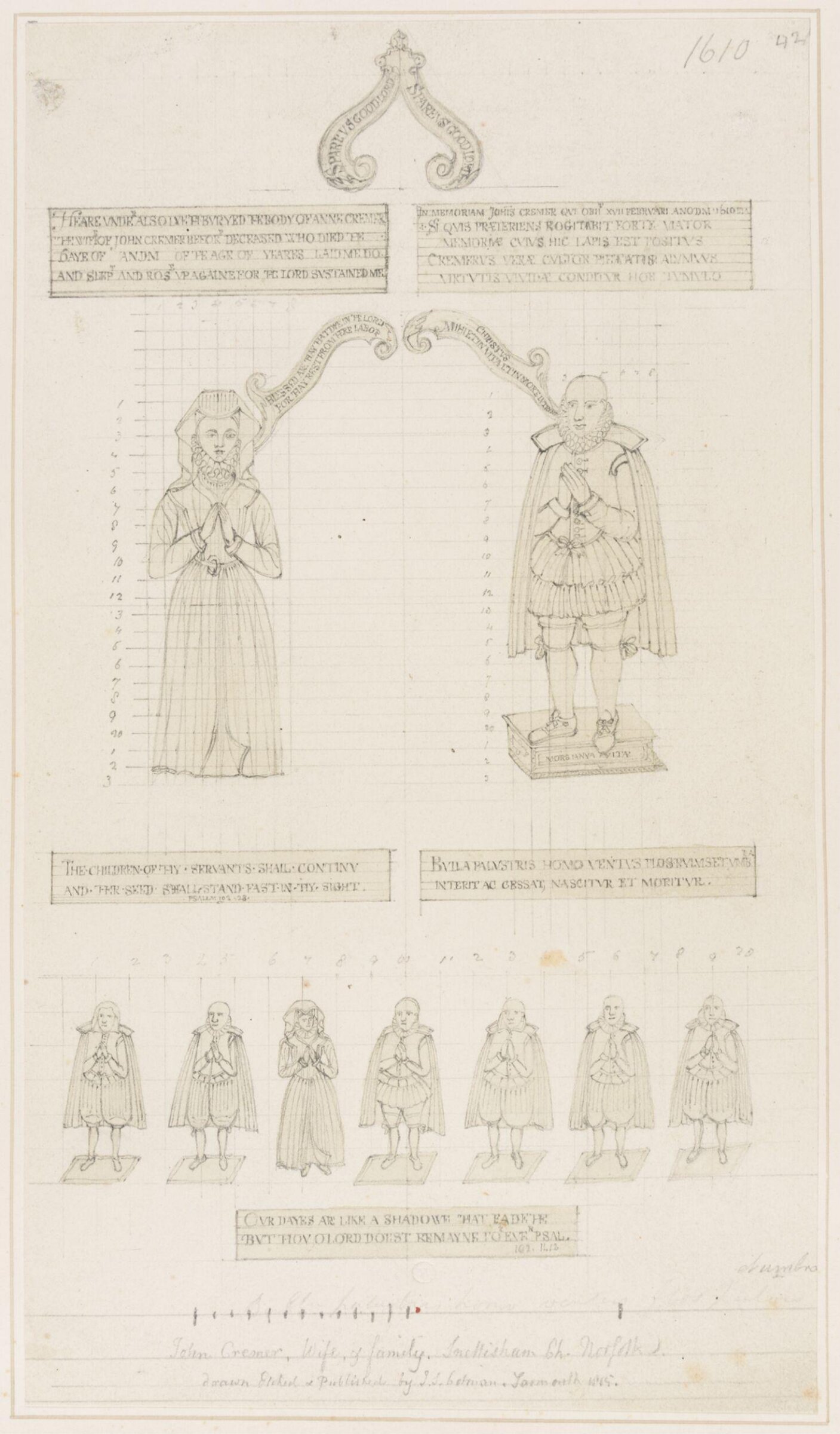 Sepulchral Brasses in Norfolk and Suffolk, John Sell Cotman, ca. 1830s