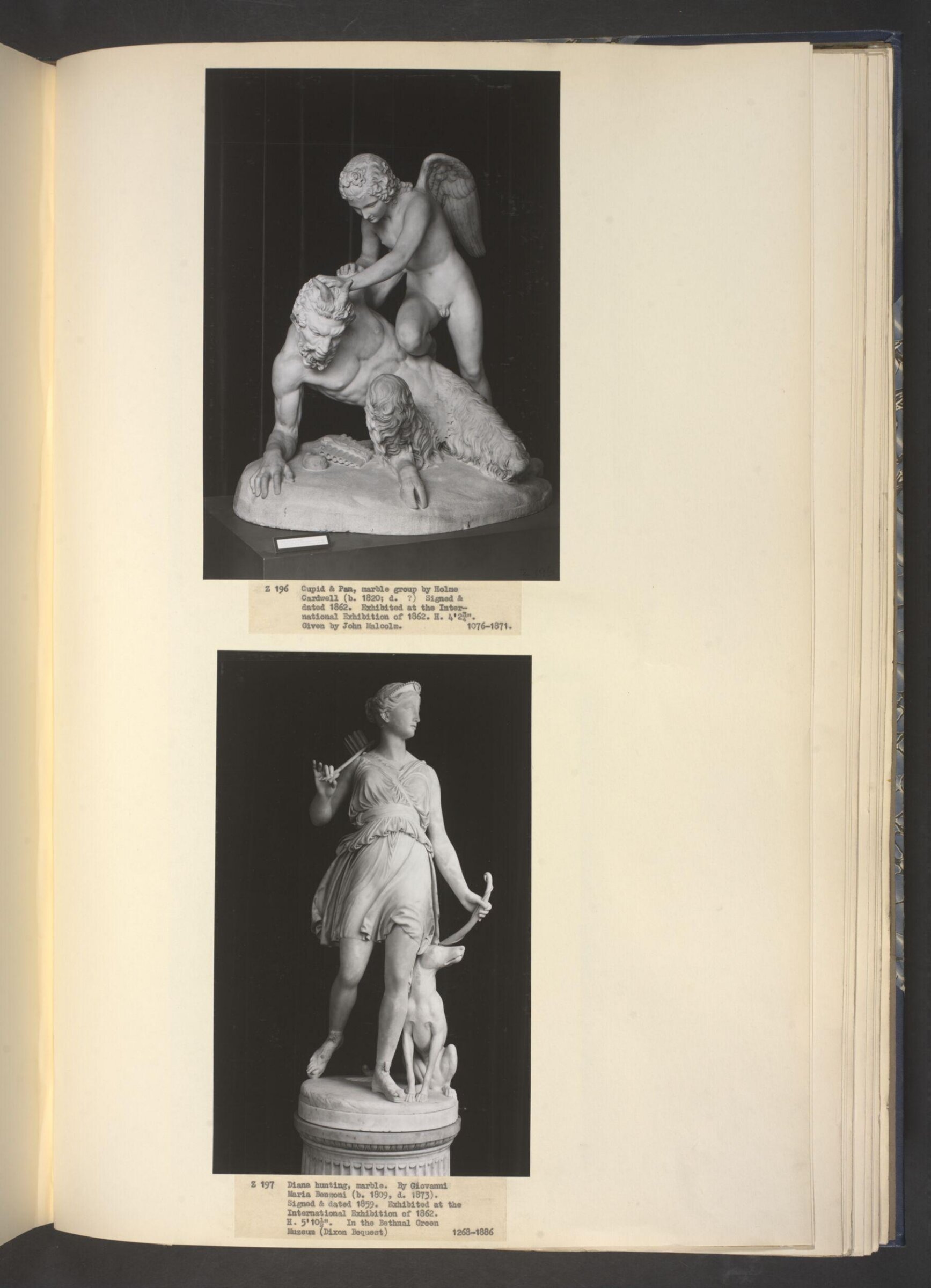 Cupid and Pan, Holme Cardwell, 1862