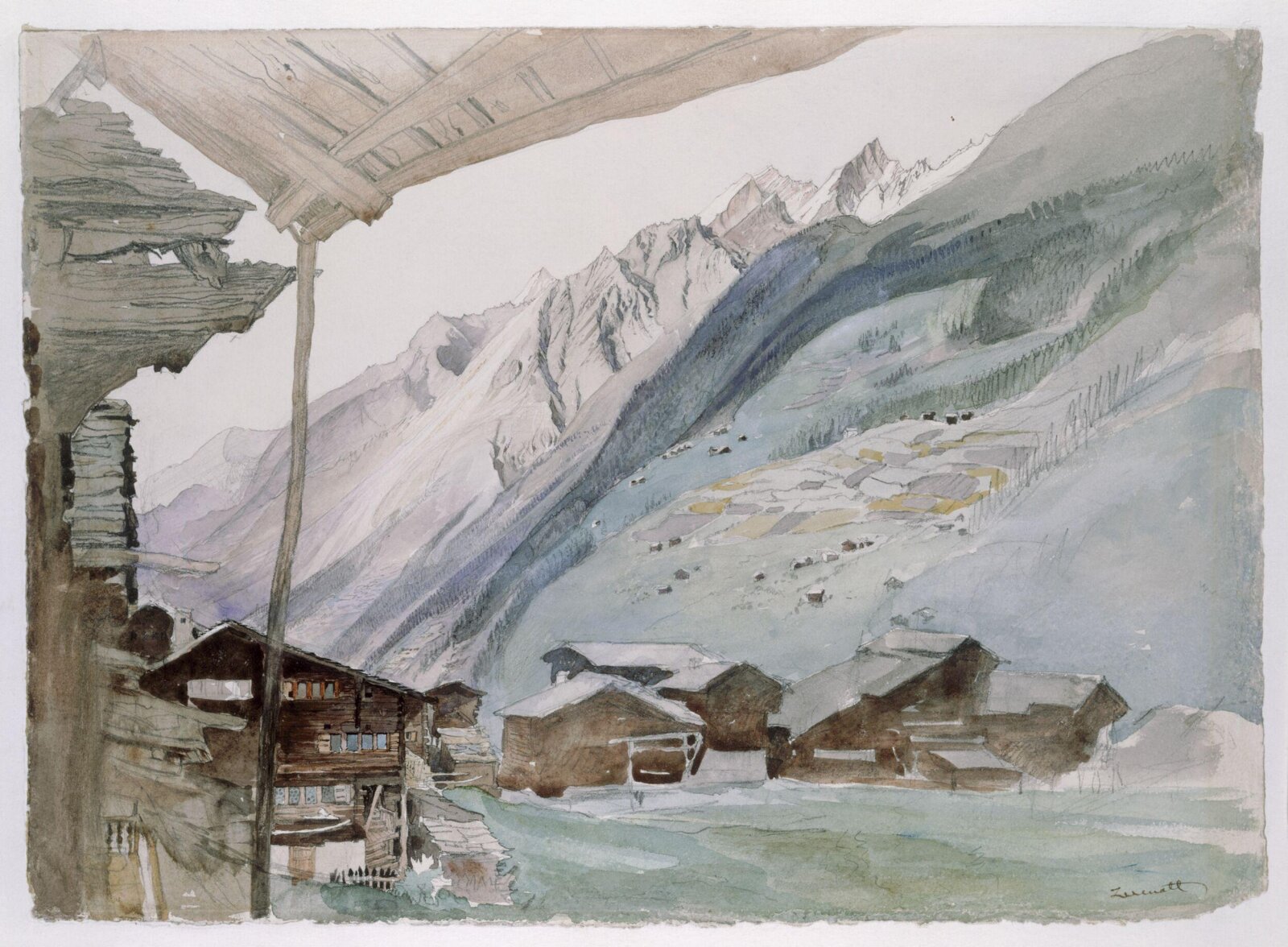 Zermatt, John Ruskin, 1844