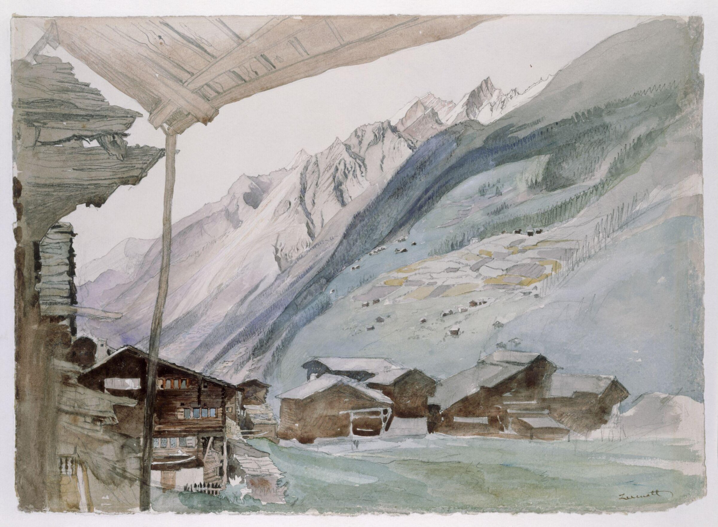 Zermatt, John Ruskin, 1844