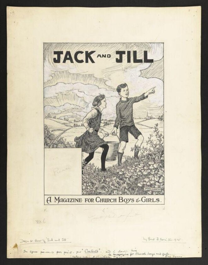 Cover illustration to <u>Jack and Jill: a Magazine for Church Boys and Girls</u> (11/1925) by Hendrik Carré