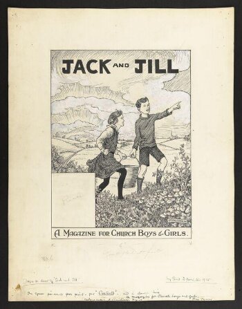 Cover illustration to <u>Jack and Jill: a Magazine for Church Boys and Girls</u>