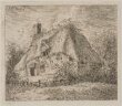 An Old Thatched Cottage with Hedge and Paling in Front. thumbnail 2