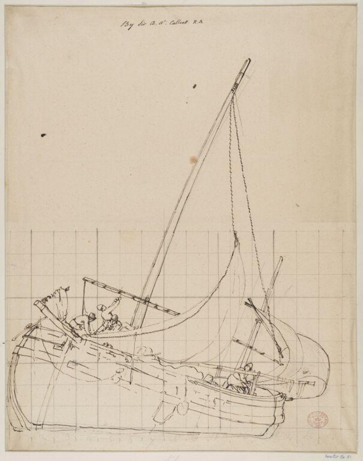 Boat with figures, Callcott, ca. 1805-1844