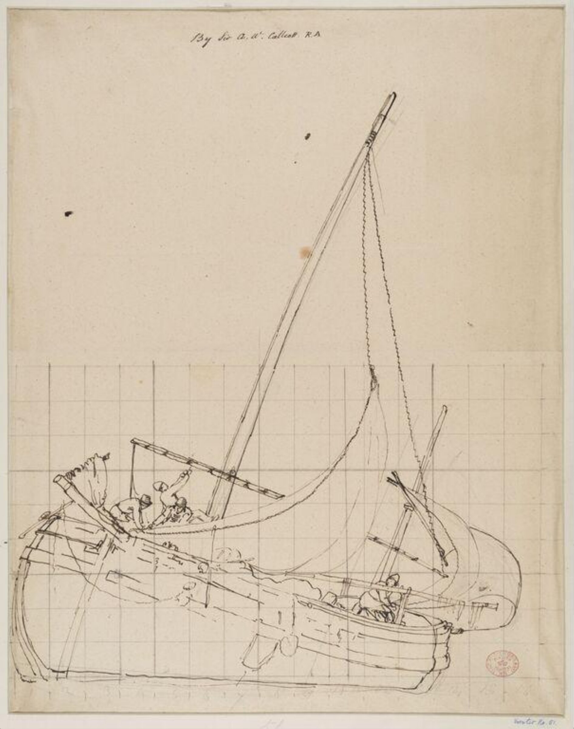 Boat with figures, Callcott, ca. 1805-1844