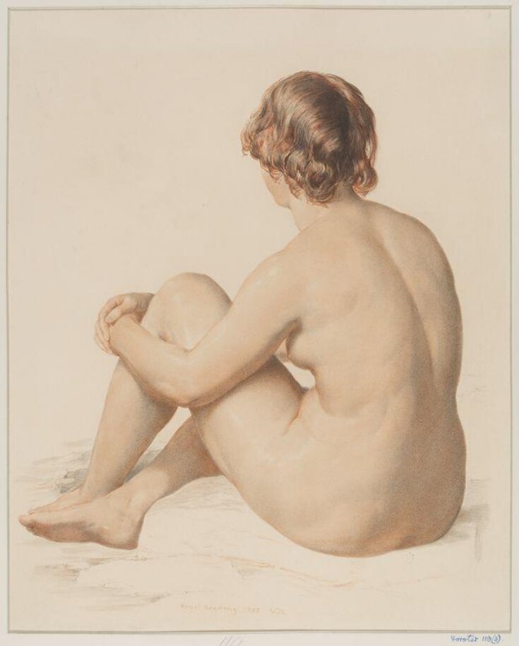 Life study of a seated nude female figure top image