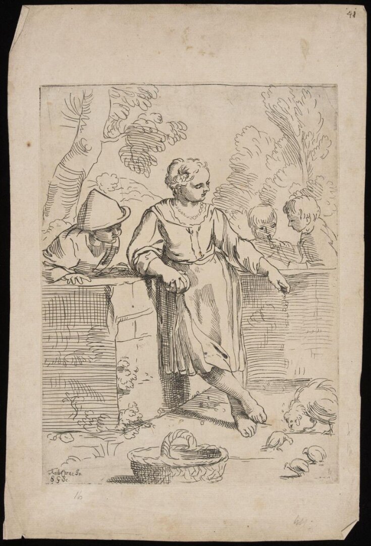 Etching after Carracci