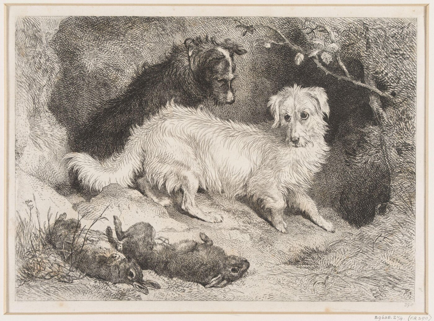 Edwin Landseer, Dogs and Rabbits