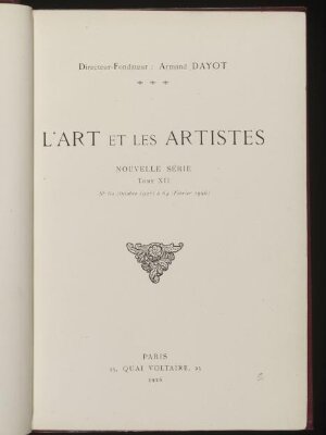 L'Art et les artistes