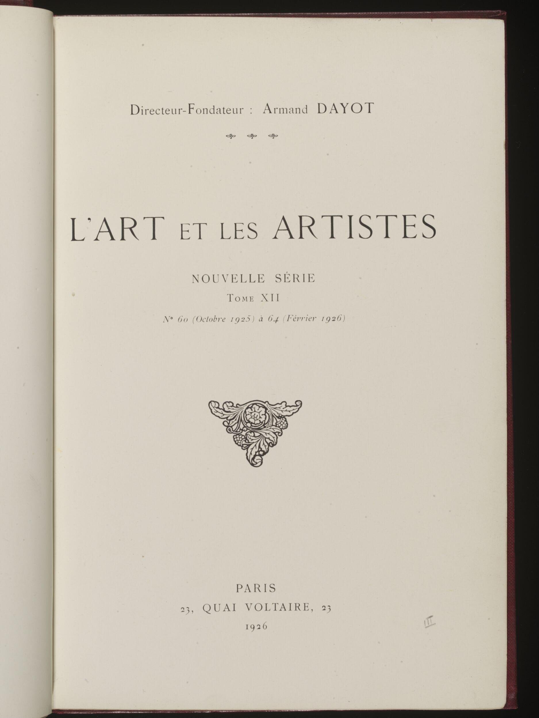 L'Art et les artistes