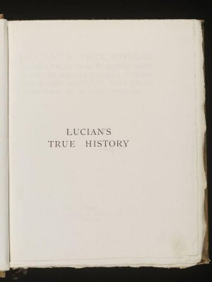 Lucian's True History