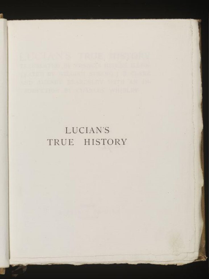 Lucian's True History top image