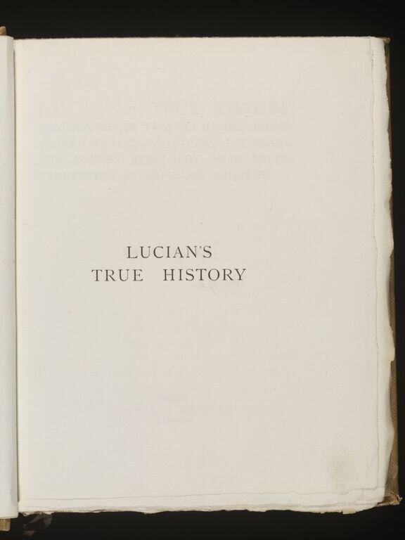 Lucian's True History