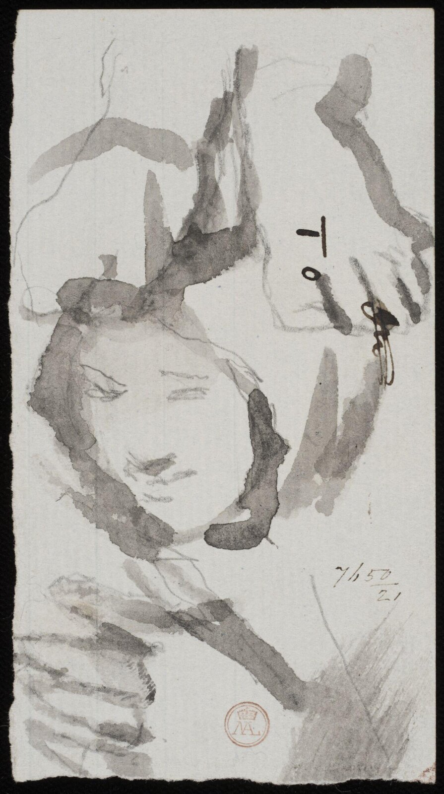 Drawing, William Etty, 1820-45