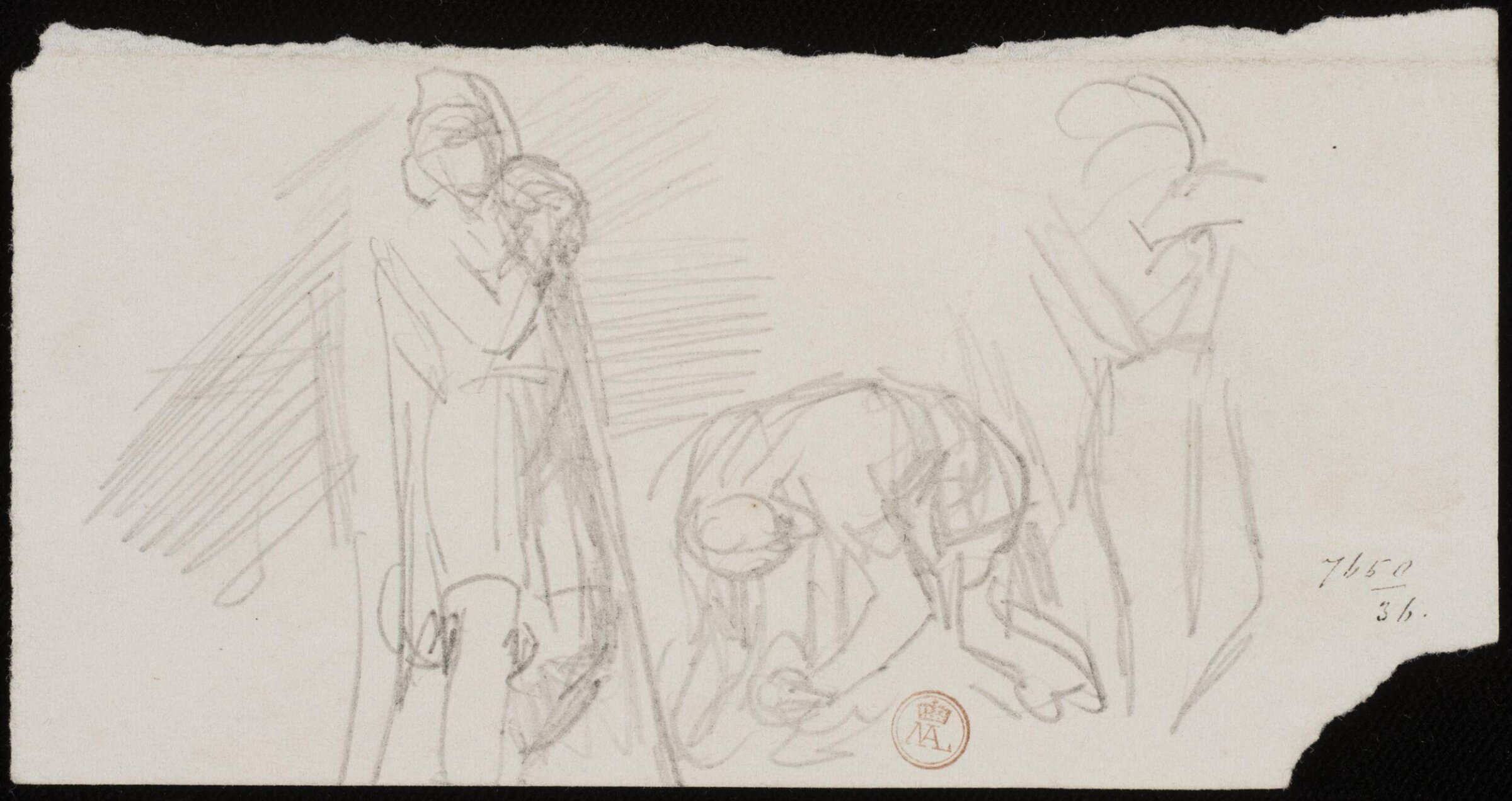 Drawing, William Etty, 1820-45