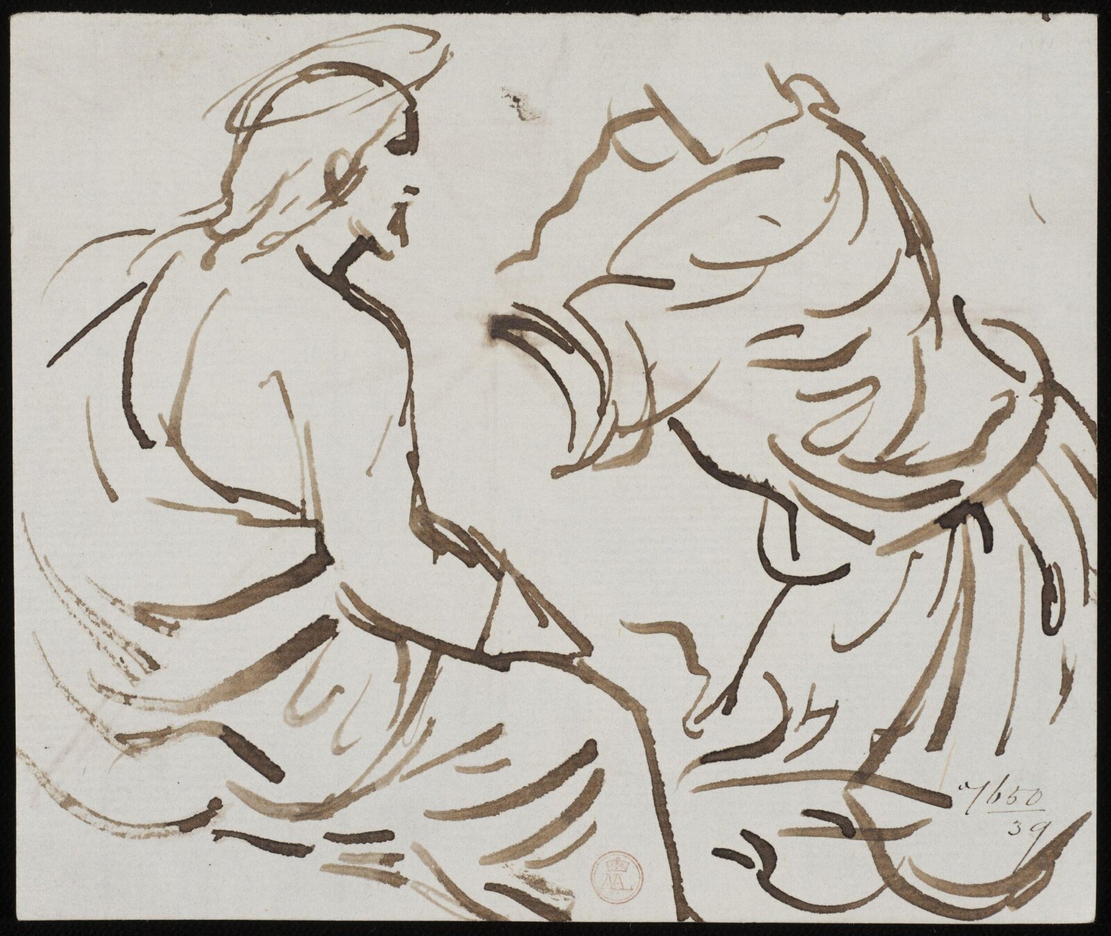 Drawing, William Etty, 1820-45