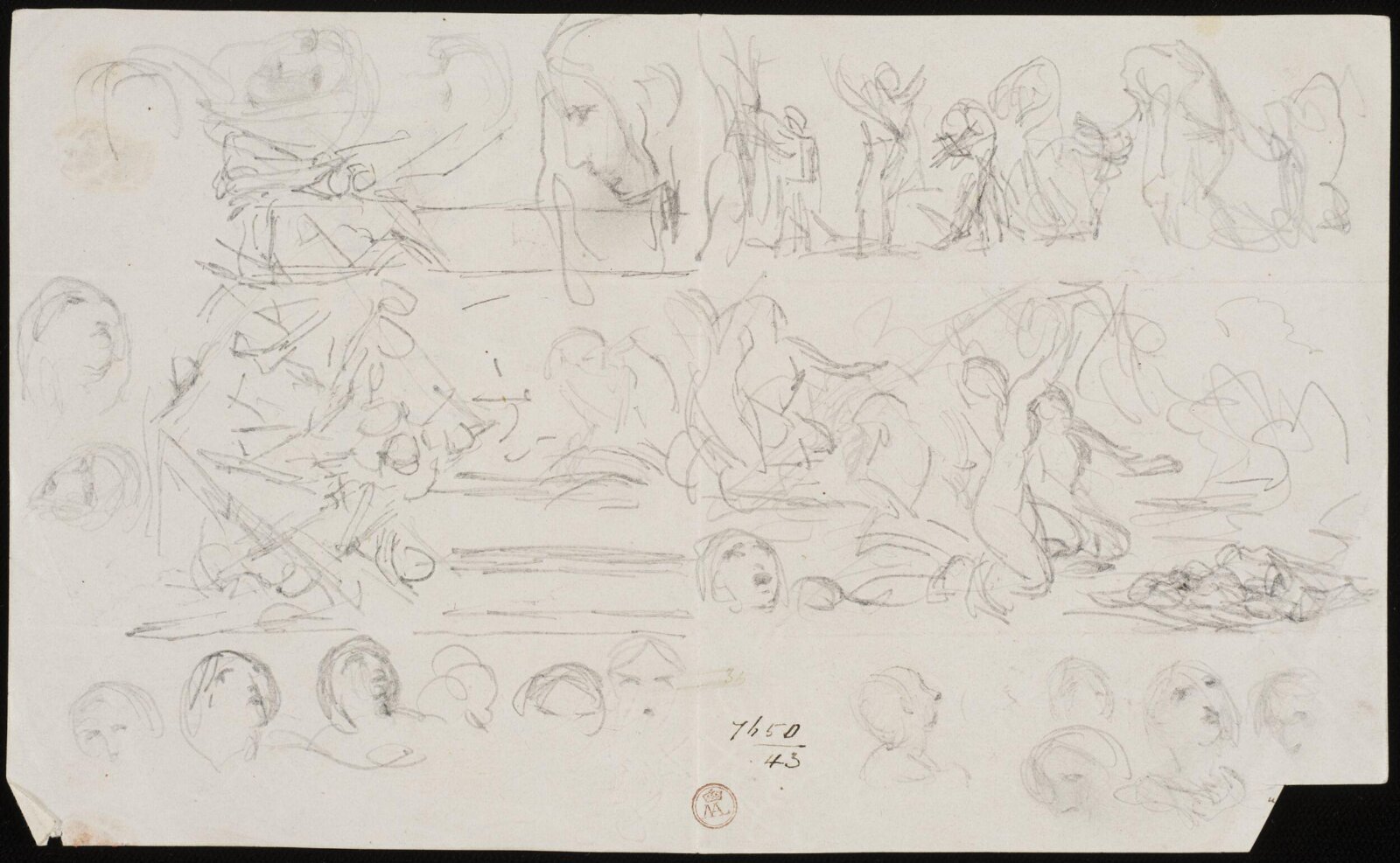 Drawing, William Etty, 1820-45