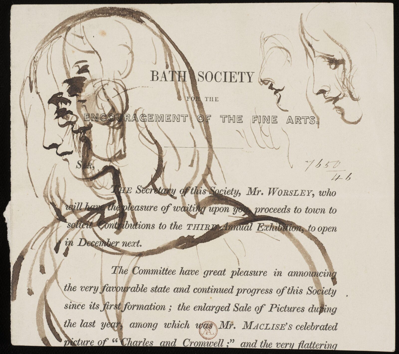 Drawing, William Etty, 1820-45