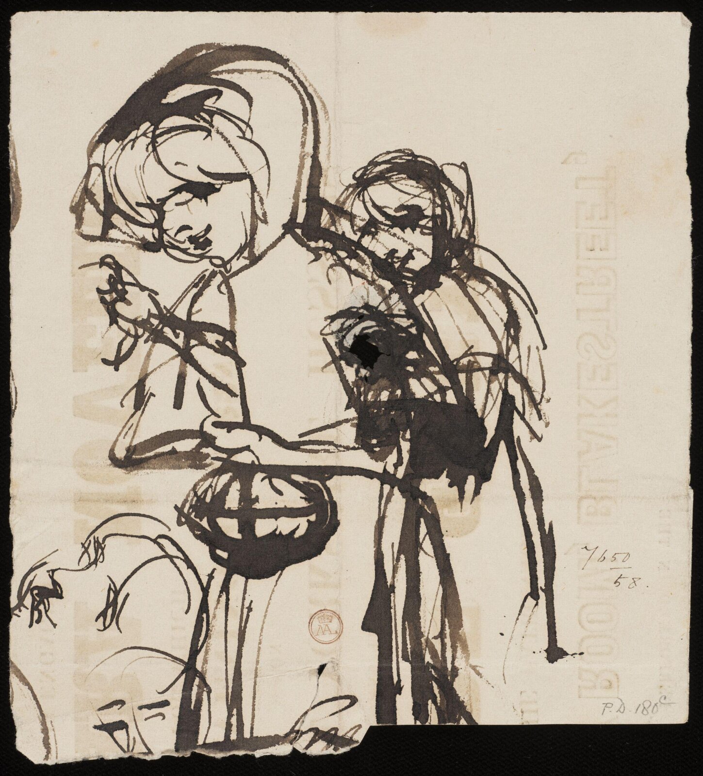 Drawing, William Etty, 1820-45