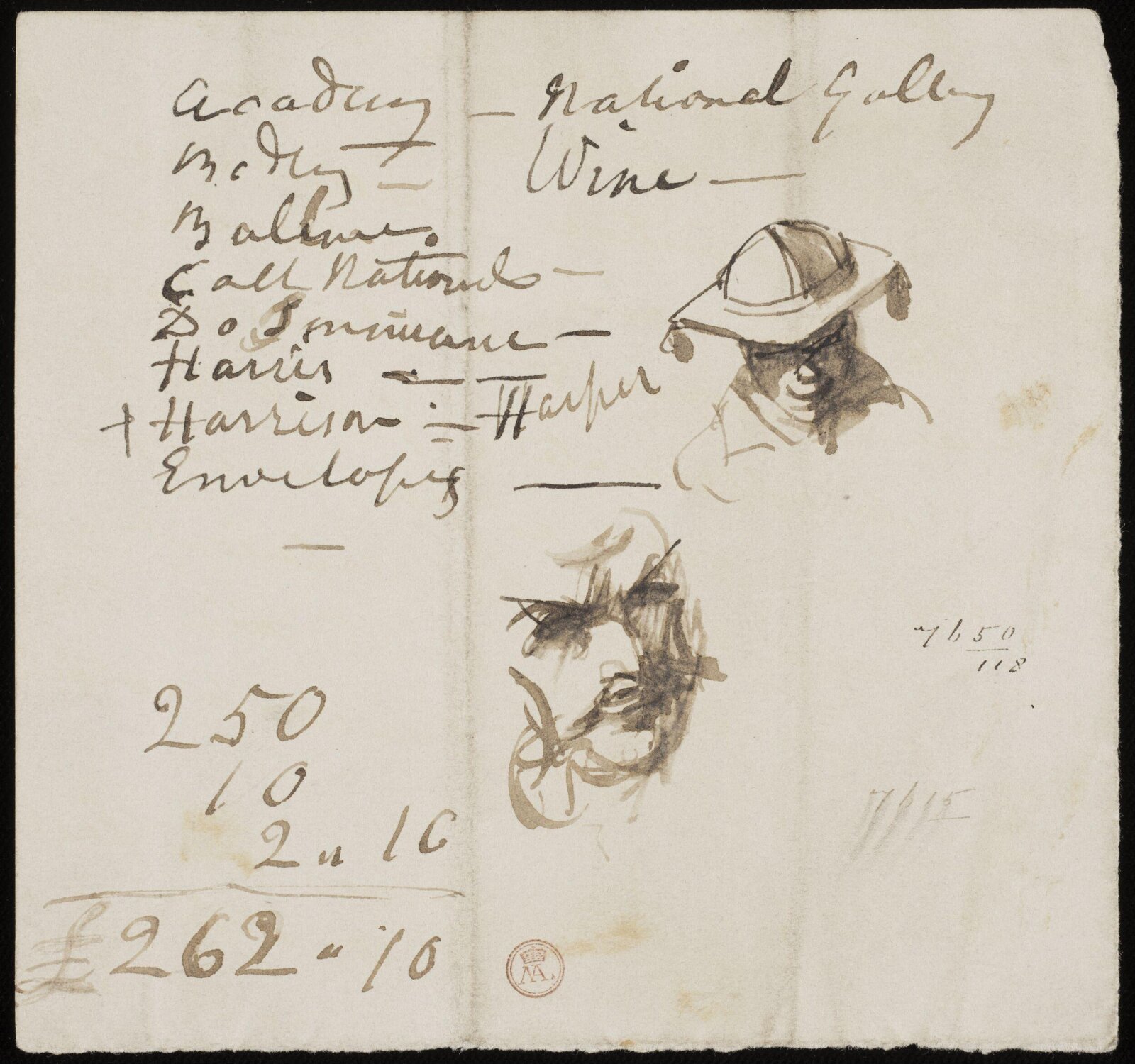Drawing, William Etty, 1820-45