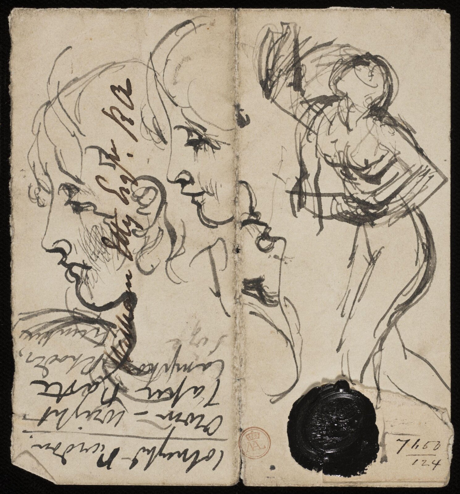 Drawing, William Etty, 1820-45