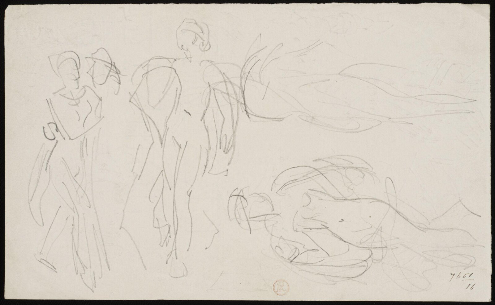 Drawing, William Etty, 1820-45