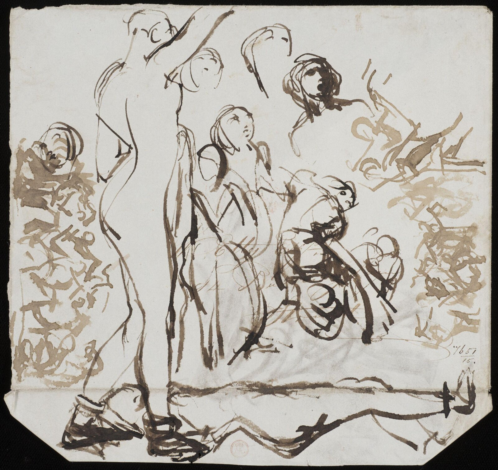 Drawing, William Etty, 1820-45